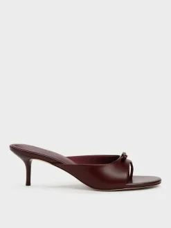Sonali Bow Heeled Thong Sandals