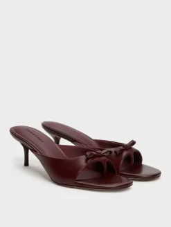 Sonali Bow Heeled Thong Sandals