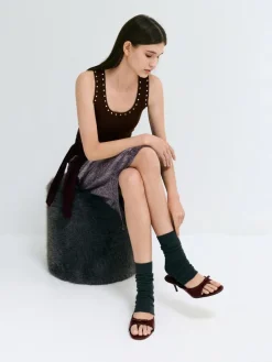 Sonali Bow Heeled Thong Sandals