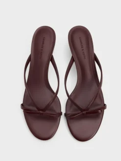Sonali Bow Strawberry-Heel Mules