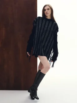 Square-Toe Knee-High Boots