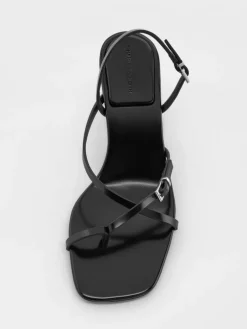 Strappy Thong Kitten Heels