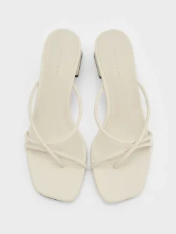 Strappy Toe-Ring Block-Heel Sandals