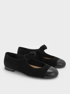 Suede & Leather Mary Janes