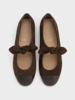 Suede & Leather Mary Janes