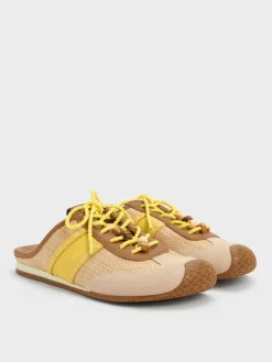 Suede Woven Slip-On Sneakers