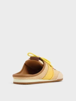 Suede Woven Slip-On Sneakers
