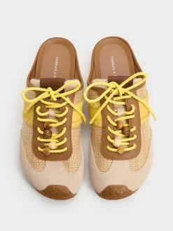 Suede Woven Slip-On Sneakers