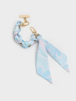 Swirl-Scarf Chain Bag Strap
