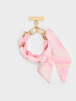 Swirl-Scarf Chain Bag Strap