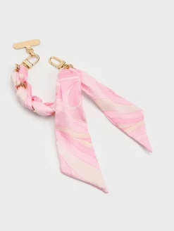 Swirl-Scarf Chain Bag Strap