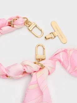 Swirl-Scarf Chain Bag Strap
