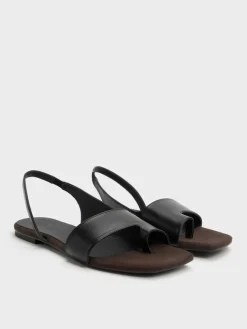 Toe-Ring Slingback Sandals