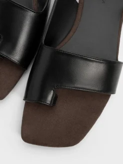 Toe-Ring Slingback Sandals