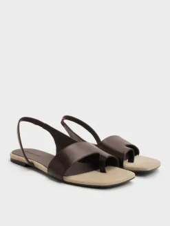 Toe-Ring Slingback Sandals