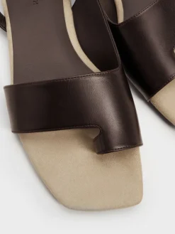 Toe-Ring Slingback Sandals