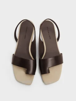 Toe-Ring Slingback Sandals