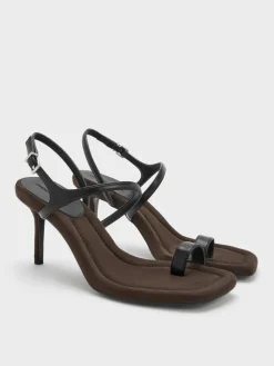 Toe-Ring Stiletto Sandals