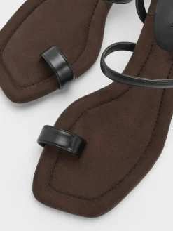 Toe-Ring Stiletto Sandals