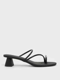 Toe-Ring Strappy Heels