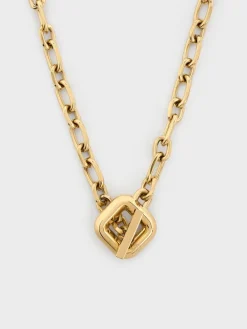 Toggle-Clasp Chain-Link Necklace