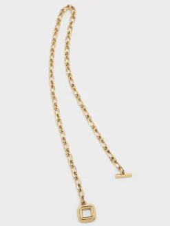 Toggle-Clasp Chain-Link Necklace
