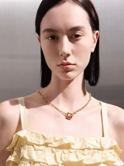 Toggle-Clasp Chain-Link Necklace