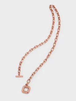 Toggle-Clasp Chain-Link Necklace