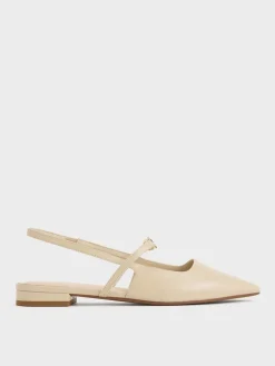 Trifina Pointed Slingback Flats