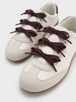 Triple-Bow Sneakers