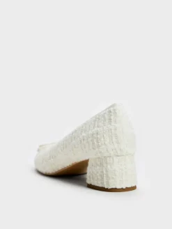 Tweed Bow Ballet Pumps