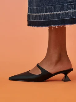 Vada Asymmetric Sculptural Heel Pumps