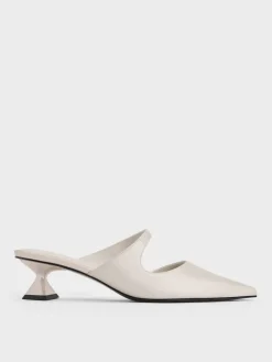 Vada Asymmetric Sculptural Heel Pumps