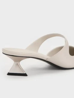 Vada Asymmetric Sculptural Heel Pumps