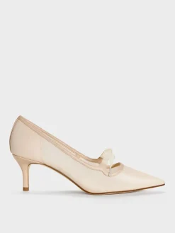 Venetia Mesh Bow Pointed Pumps