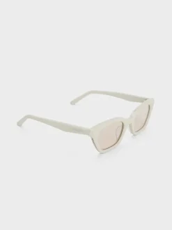 Vesta Angular Cat-Eye Sunglasses