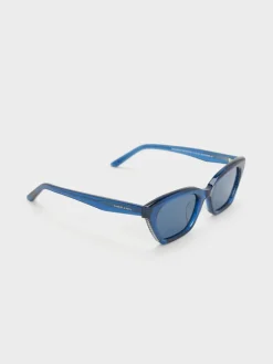 Vesta Angular Cat-Eye Sunglasses