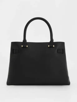 Voyager Leather Belted Tote Bag