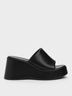 Wide-Strap Platform Wedges