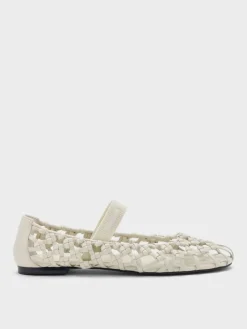 Woven Mary Jane Flats