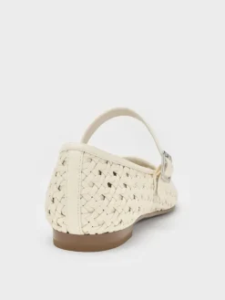 Woven Mary Jane Flats