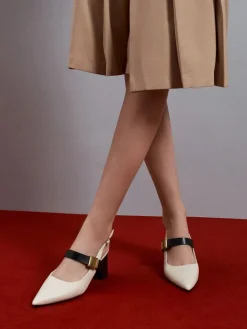 Yvette Mary Jane Slingback Pumps